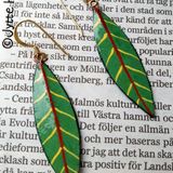 Paper leaf earrings ©Jytte Hviid
